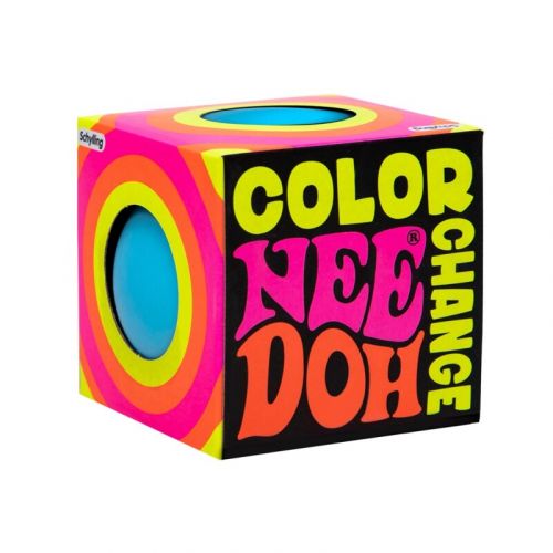 Needoh Fidget stressbold med farveskift - Ø 6 cm