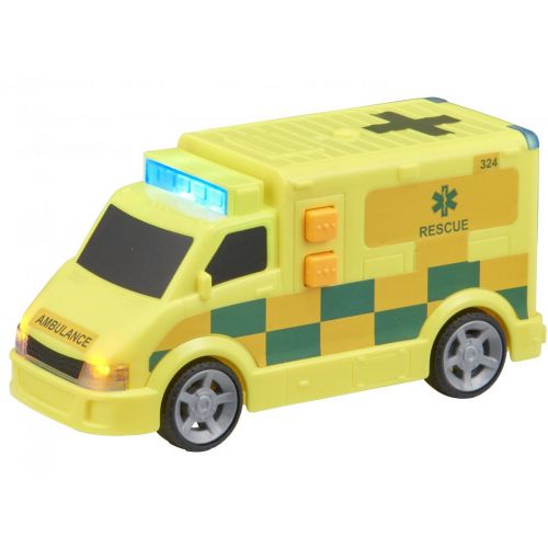 Teamsterz Dansk Ambulance m. lyd og lys - L. 14 cm