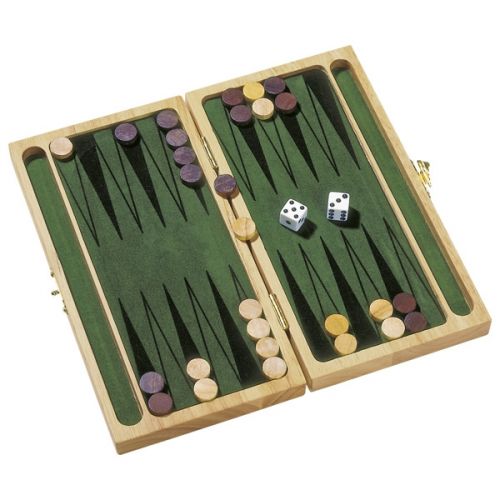 Goki backgammon i Træ