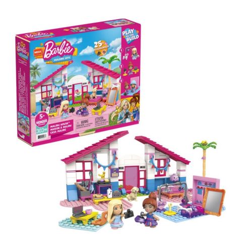 Mega Bloks - Wonder Builders - Barbie Malibu Hus - 300 dele