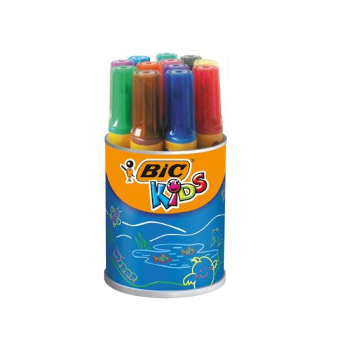 Bic Kids Decoralo Tykke Tusser - bøtte med 12 farver