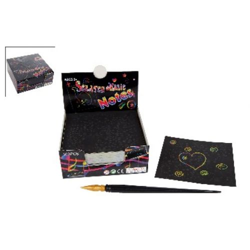 Magisk Color Scratch Ark 100 stk. med Pen