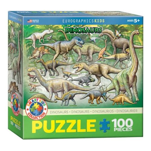 Dinosaurs Creataceous Puslespil med 100 brikker