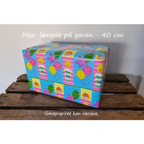 Gaveindpakning - pr. gave - max produktlængde 40 cm