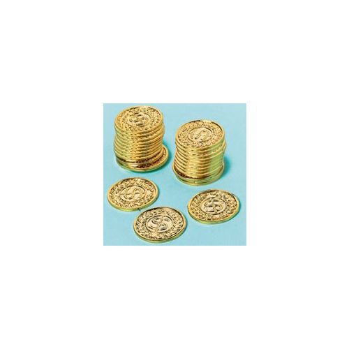 Guldmønter til den seje Pirat - 72 stk.
