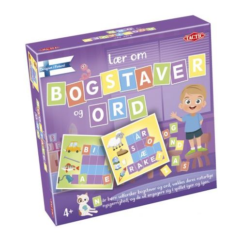 Lær om bogstaver og ord - børnespil fra Tactic