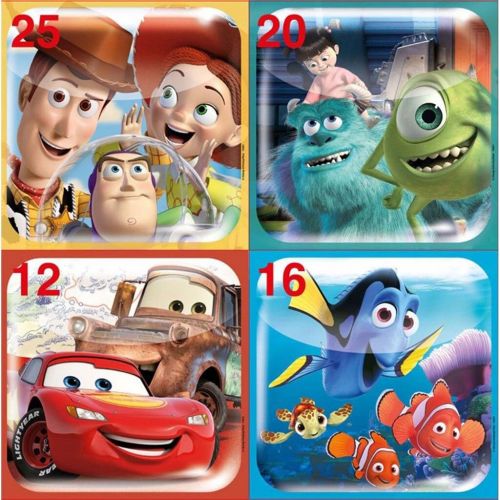 Educa Multi Disney Pixar puslespil - 4-i-1