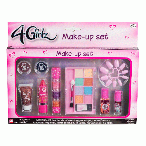 4-Girlz make-up sæt til børn m. øjenskygge