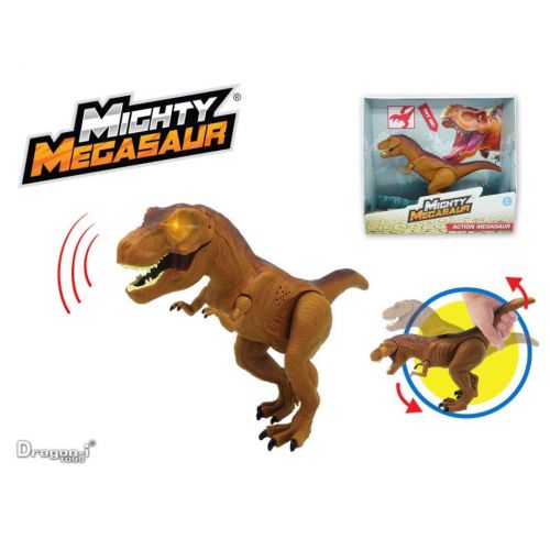 Mighty Megasaur T Rex m. lys og lyde - 20 cm
