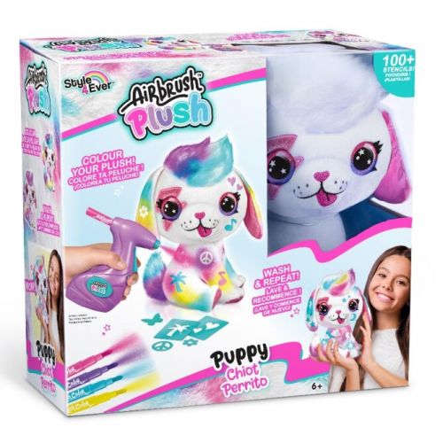 Airbrush Plush Puppy - Farv din bamse