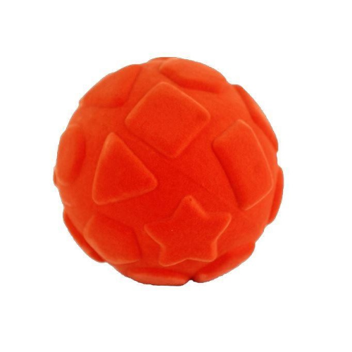 Rubbabu Bold Stor - Shapes Ball - Orange Ø 10 cm