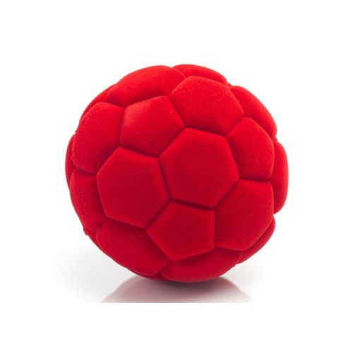 Rubbabu Bold Stor Ø 10 cm - Soccer Ball - Rød