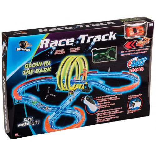 SpeedCar Race Track m. 2 Loop og 1 fjernstyret bil